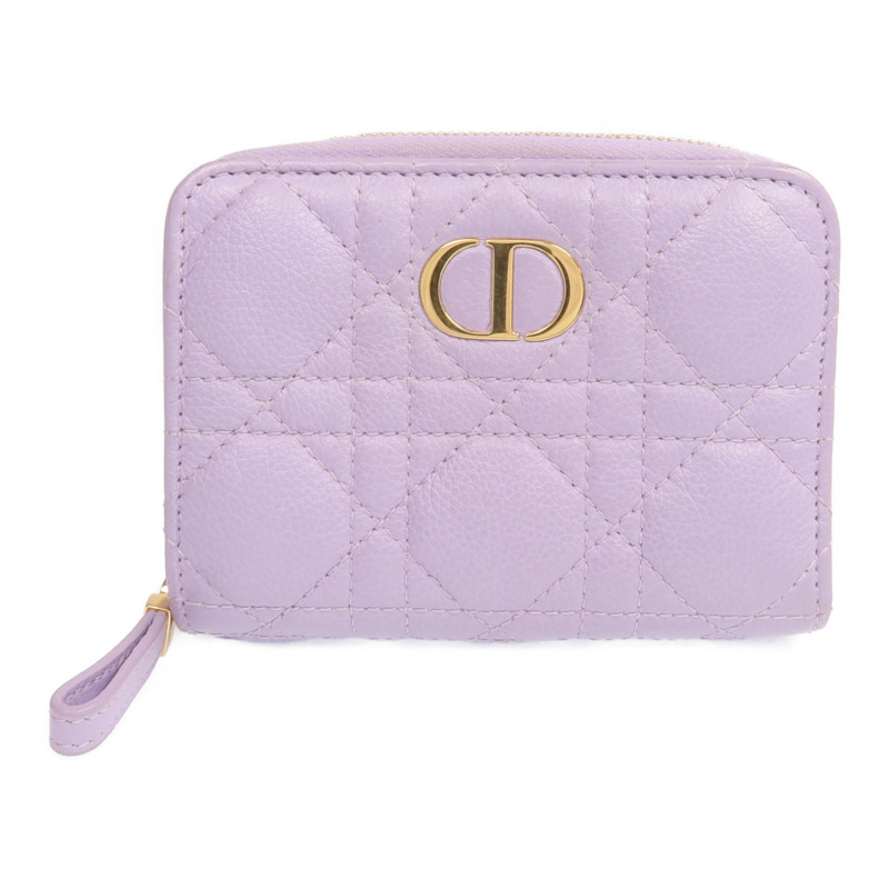 Dior 羊皮皮革Caro Scarlet Wallet金扣錢包-0