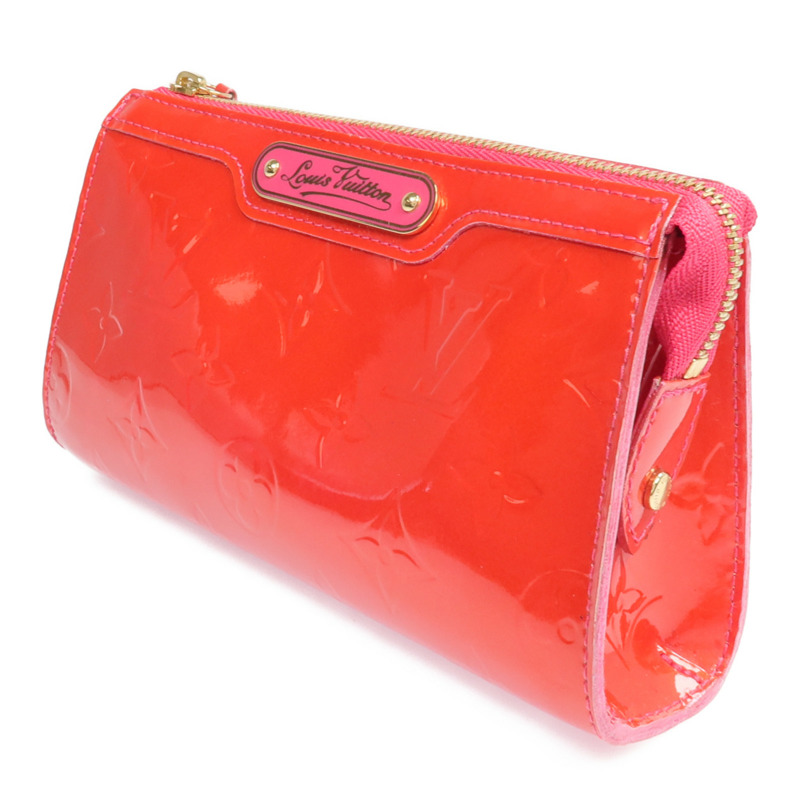 LOUIS VUITTON Monogram Vernis Trousse Cosmetic Pouch金扣手拿包-2