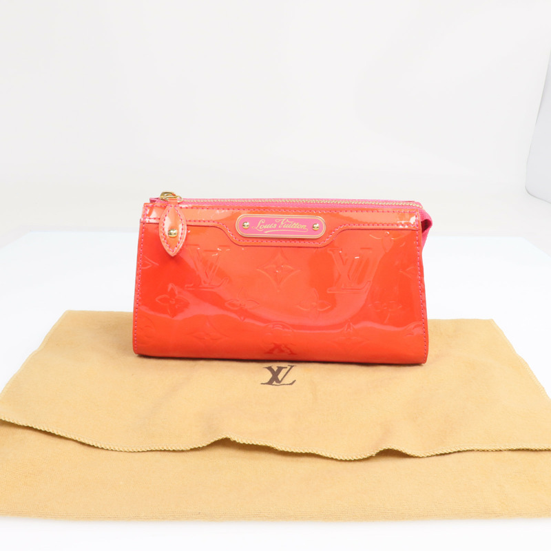 LOUIS VUITTON Monogram Vernis Trousse Cosmetic Pouch金扣手拿包-10
