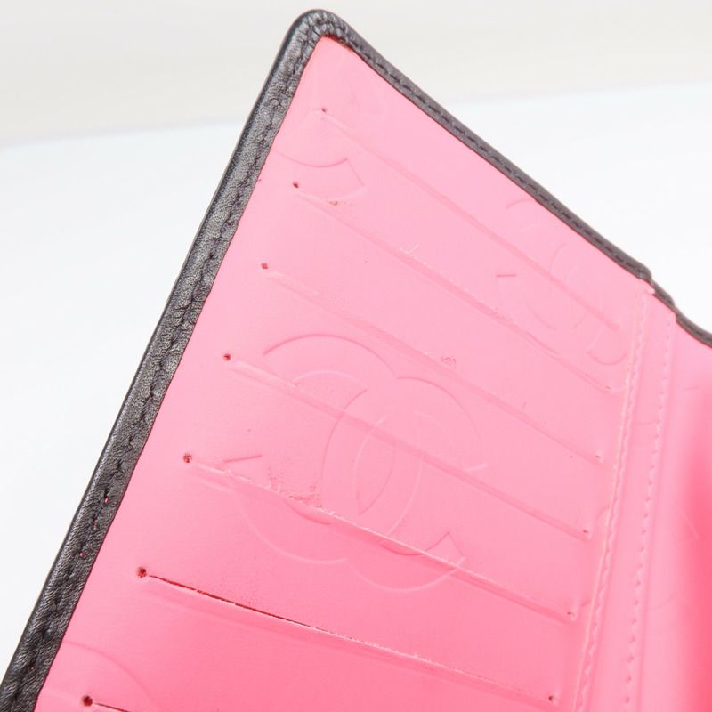 CHANEL 牛皮皮革Cambon Long Wallet銀扣長錢包-13