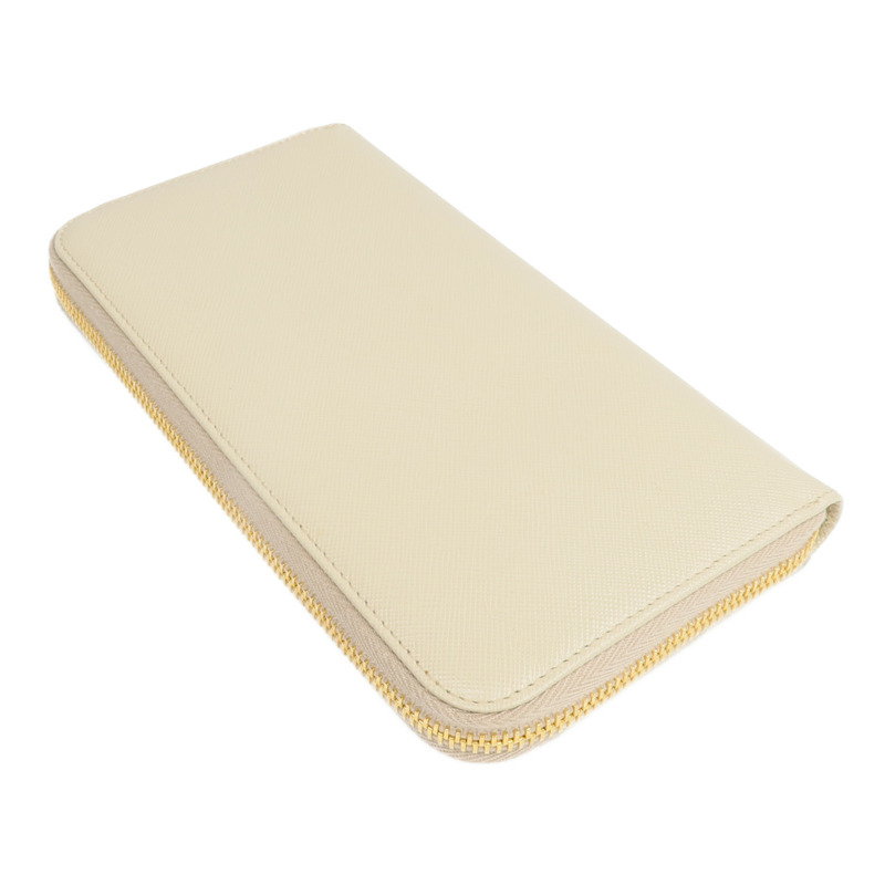 PRADA Saffiano皮革Zipper Long Wallet金扣長錢包-4