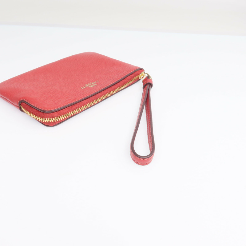 COACH 牛皮皮革Wallet金扣長錢包-4