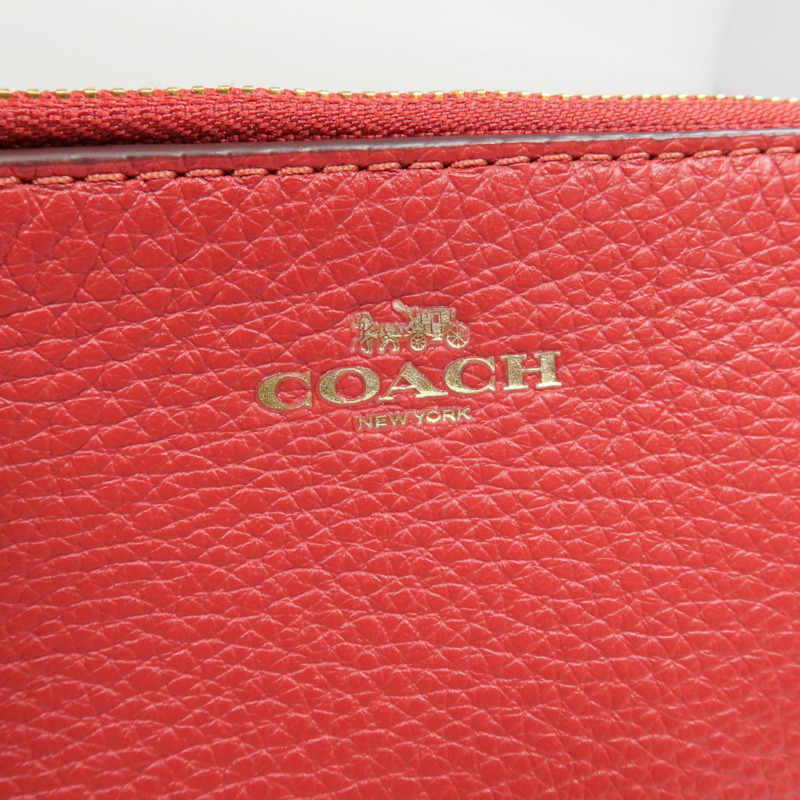 COACH 牛皮皮革Wallet金扣長錢包-9