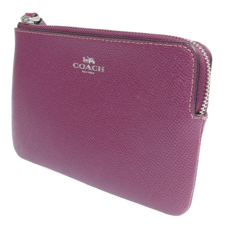 COACH 牛皮皮革Wallet銀扣長錢包-2