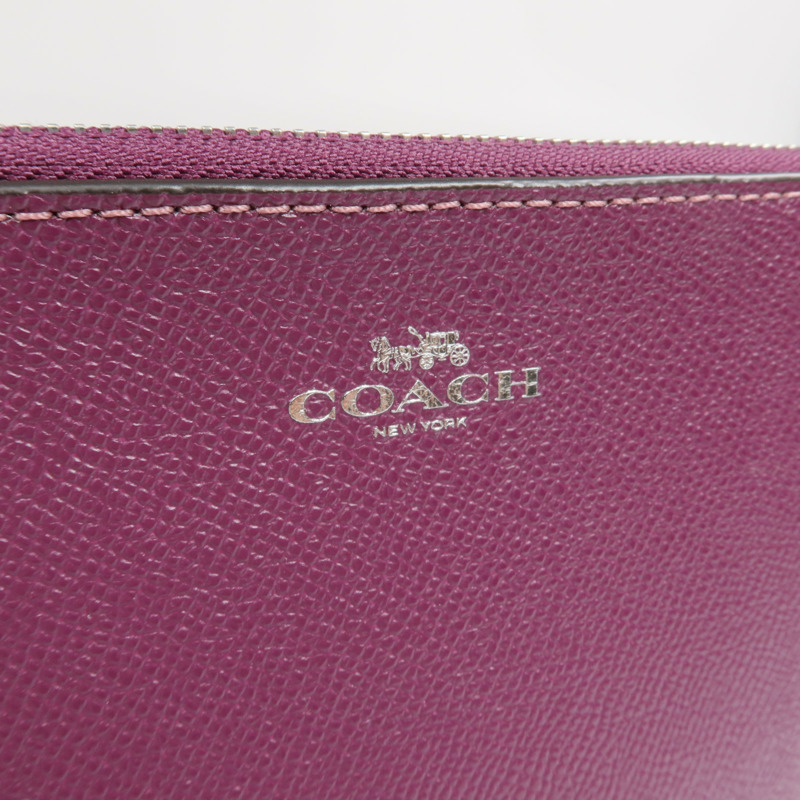 COACH 牛皮皮革Wallet銀扣長錢包-9