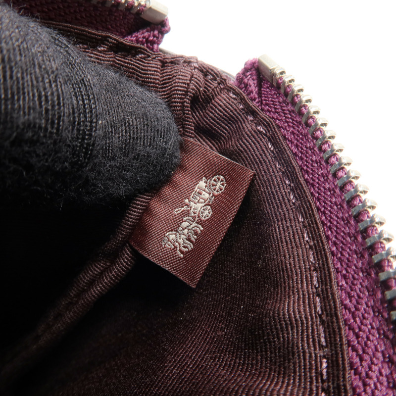 COACH 牛皮皮革Wallet銀扣長錢包-11