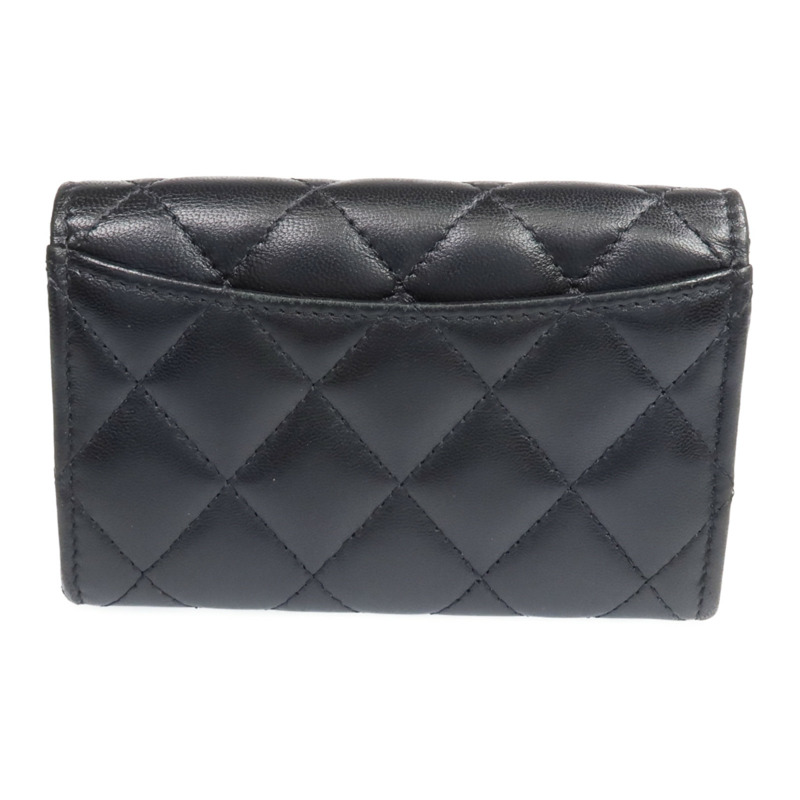 CHANEL 羊皮皮革Card Case金扣卡片套-1