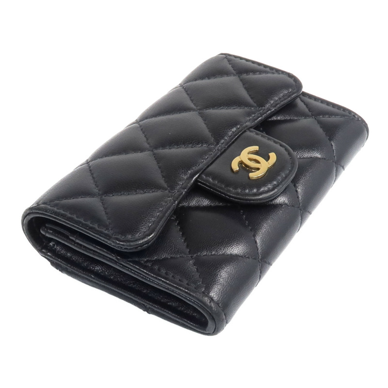 CHANEL 羊皮皮革Card Case金扣卡片套-3