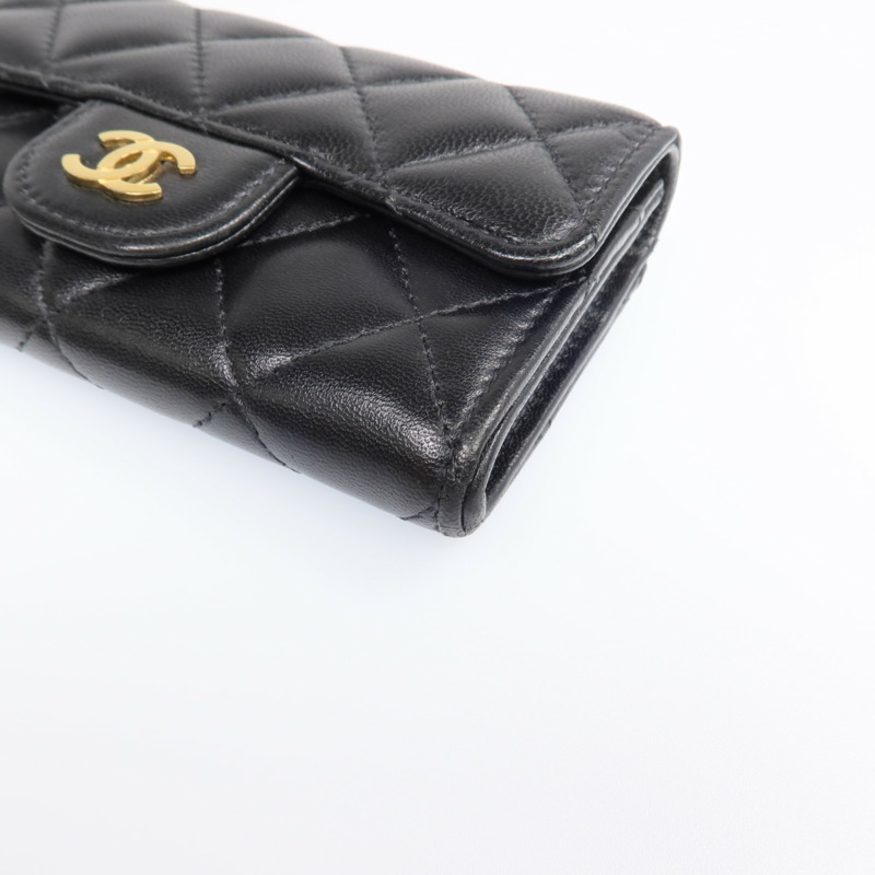 CHANEL 羊皮皮革Card Case金扣卡片套-6