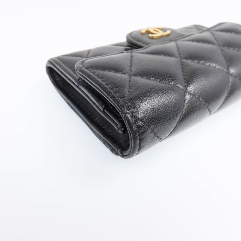 CHANEL 羊皮皮革Card Case金扣卡片套-8