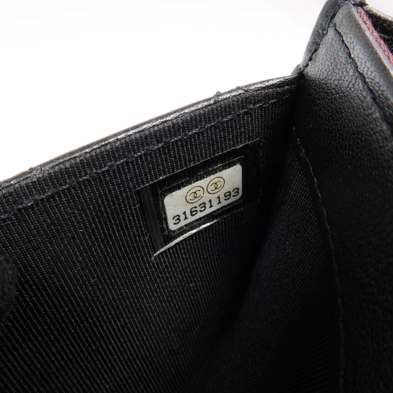 CHANEL 羊皮皮革Card Case金扣卡片套-14