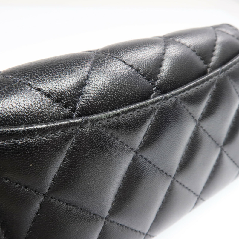 CHANEL 羊皮皮革Card Case金扣卡片套-16