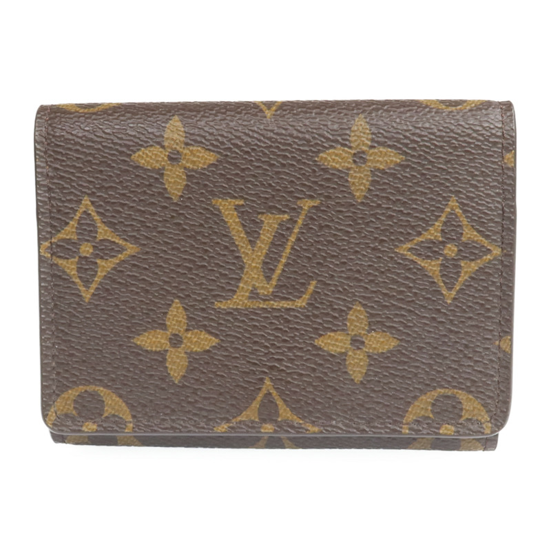 LOUIS VUITTON Monogram Enveloppe Carte De Visite金扣Card Case-0
