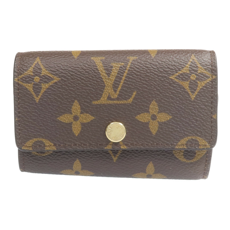 LOUIS VUITTON Monogram 6 Key Holder金扣鎖匙包-0