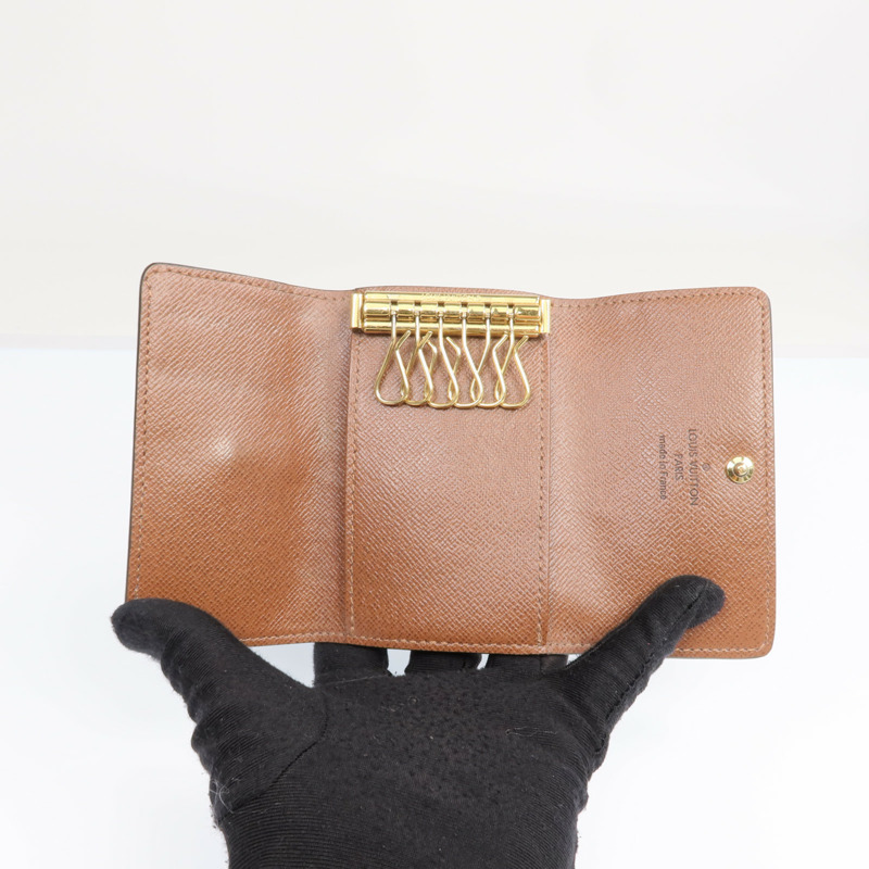LOUIS VUITTON Monogram 6 Key Holder金扣鎖匙包-5