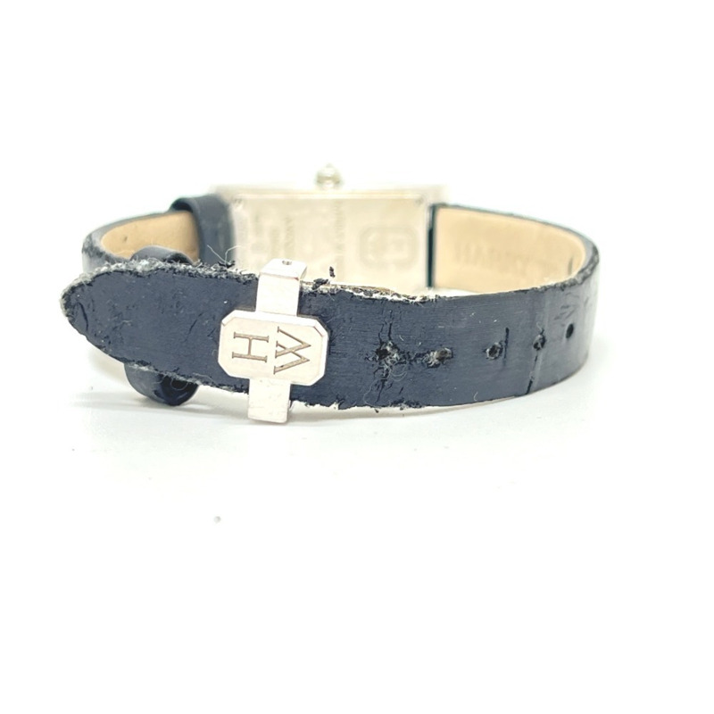 HARRY WINSTON Avenue C 迷你腕錶 (AVCQHM16WW024),鑲嵌真鑽,貝殼錶殼,石英機芯,18K白金,女士款,銀色-4