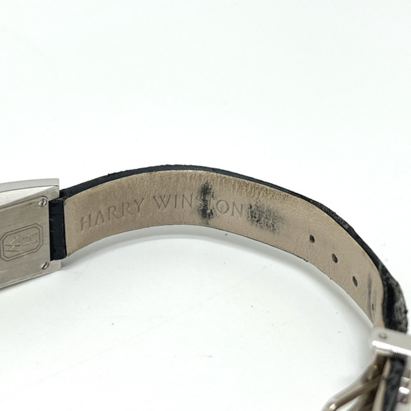 HARRY WINSTON Avenue C 迷你腕錶 (AVCQHM16WW024),鑲嵌真鑽,貝殼錶殼,石英機芯,18K白金,女士款,銀色-8