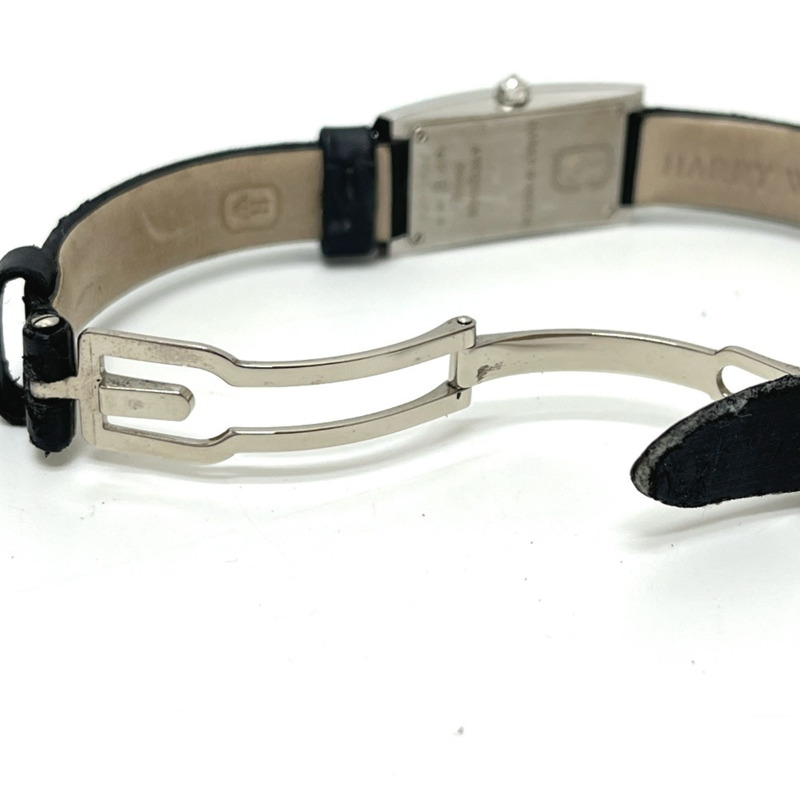 HARRY WINSTON Avenue C 迷你腕錶 (AVCQHM16WW024),鑲嵌真鑽,貝殼錶殼,石英機芯,18K白金,女士款,銀色-12