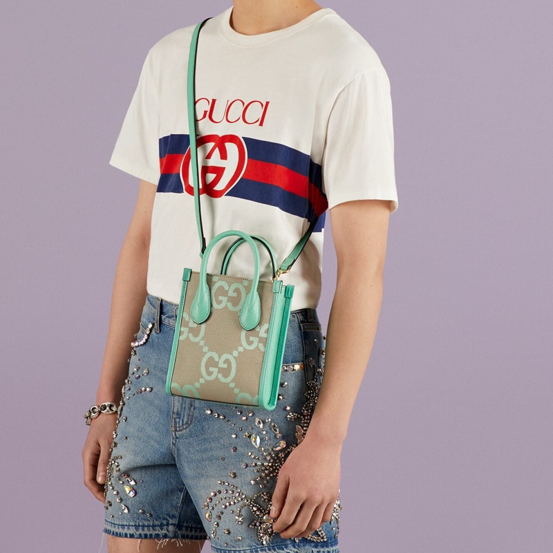 Gucci 男女同款 大號 GG 迷你單肩包均碼碼16cm*7cm*20cm-7