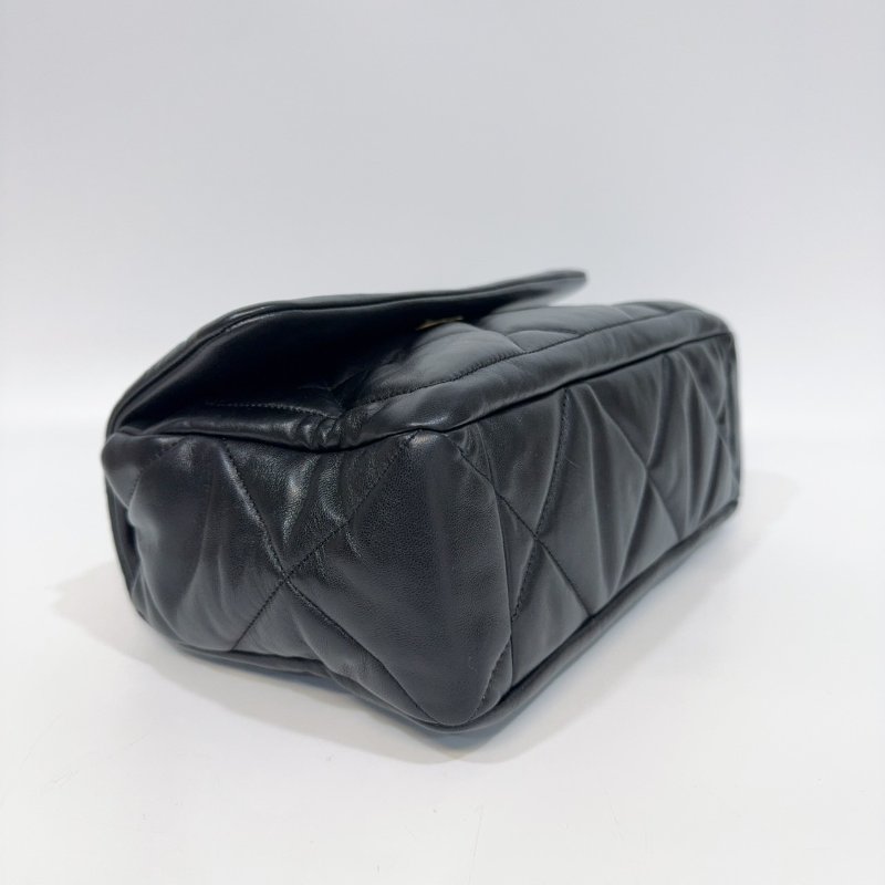 Chanel黑金羊皮25k 豆腐斜背包 AS5737-7