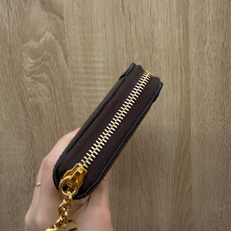 Gucci PVC咖牛皮Ophidia GG拉鏈長夾-3