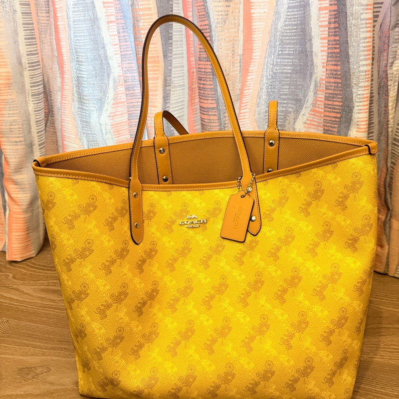 Coach 雙面用托特包 近新 大容量-0