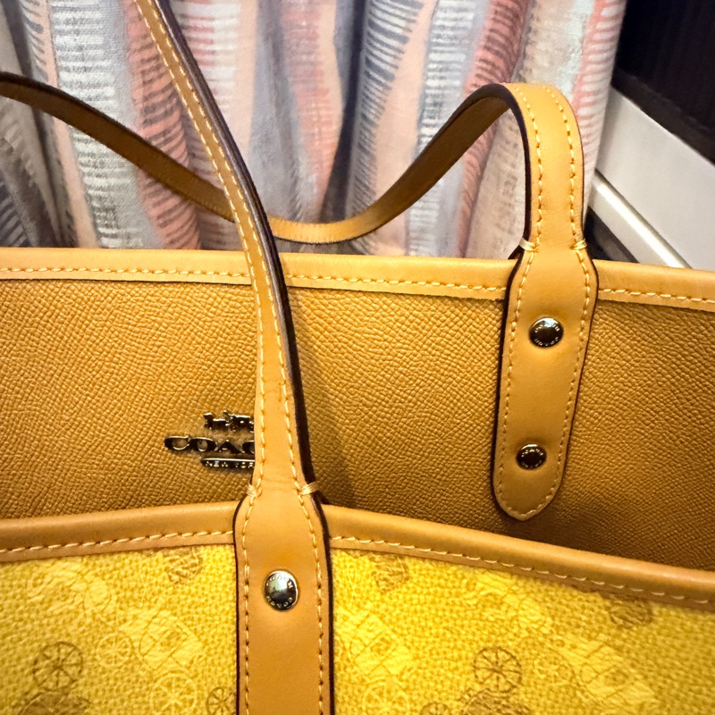 Coach 雙面用托特包 近新 大容量-3