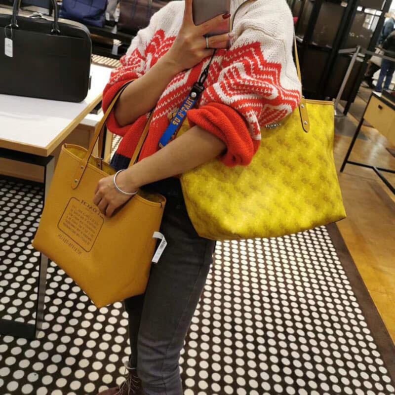 Coach 雙面用托特包 近新 大容量-6