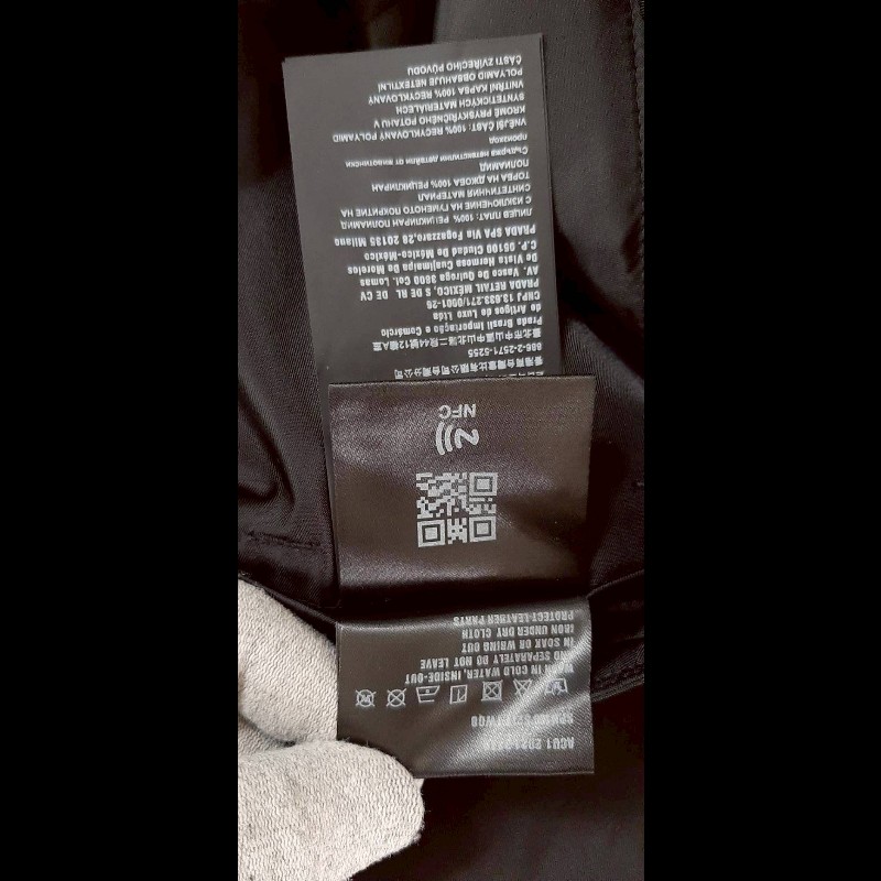 PRADA 普拉達 三角標 RE-NYLON 男黑色防風防水縮口休閒長褲50號-8