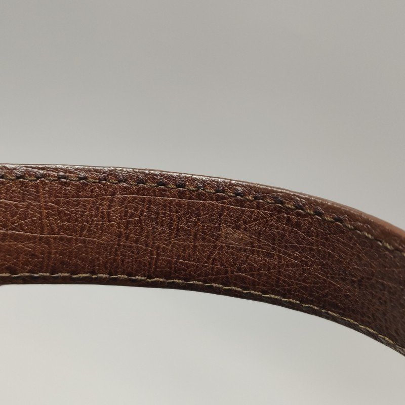 Saint Laurent Muse鴕鳥皮純色金屬鎖扣拉鏈手提包-18