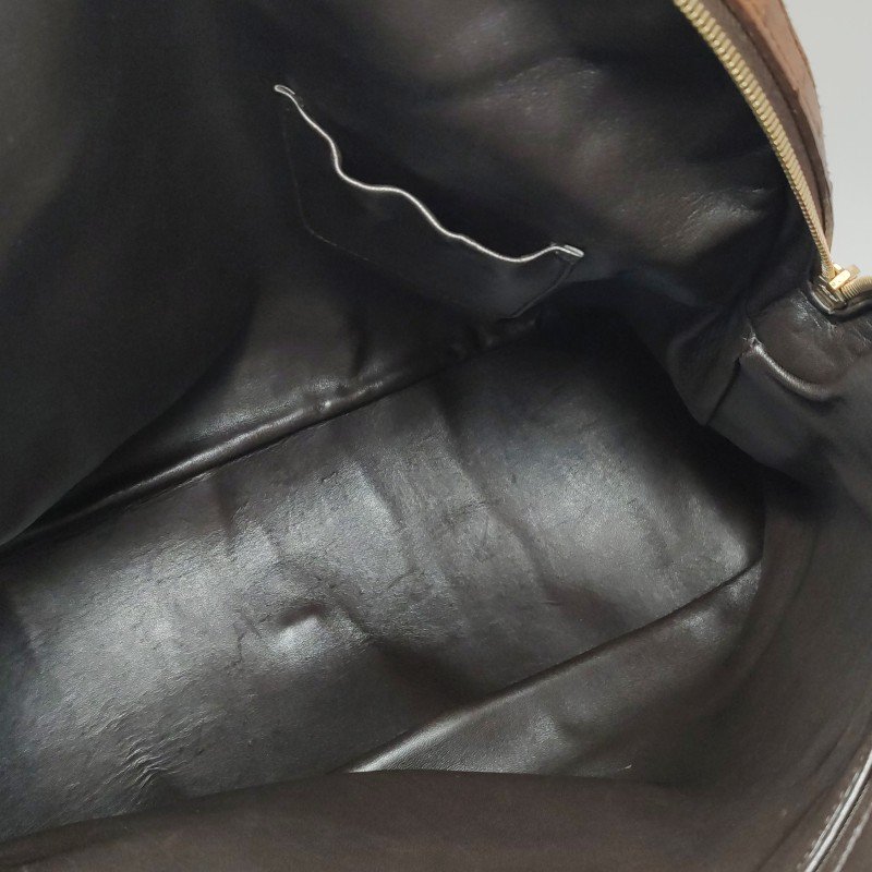 Saint Laurent Muse鴕鳥皮純色金屬鎖扣拉鏈手提包-23