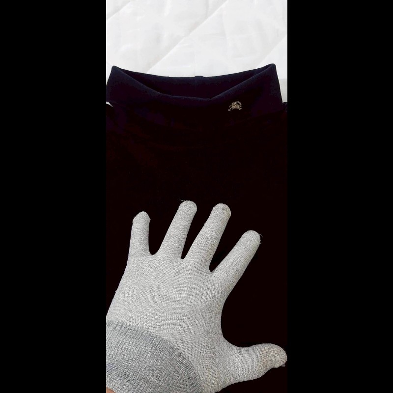 （日本製MIJ）BURBERRY 博柏利 GOLF高爾夫球 戰馬 女黑色高領長袖上衣M-2