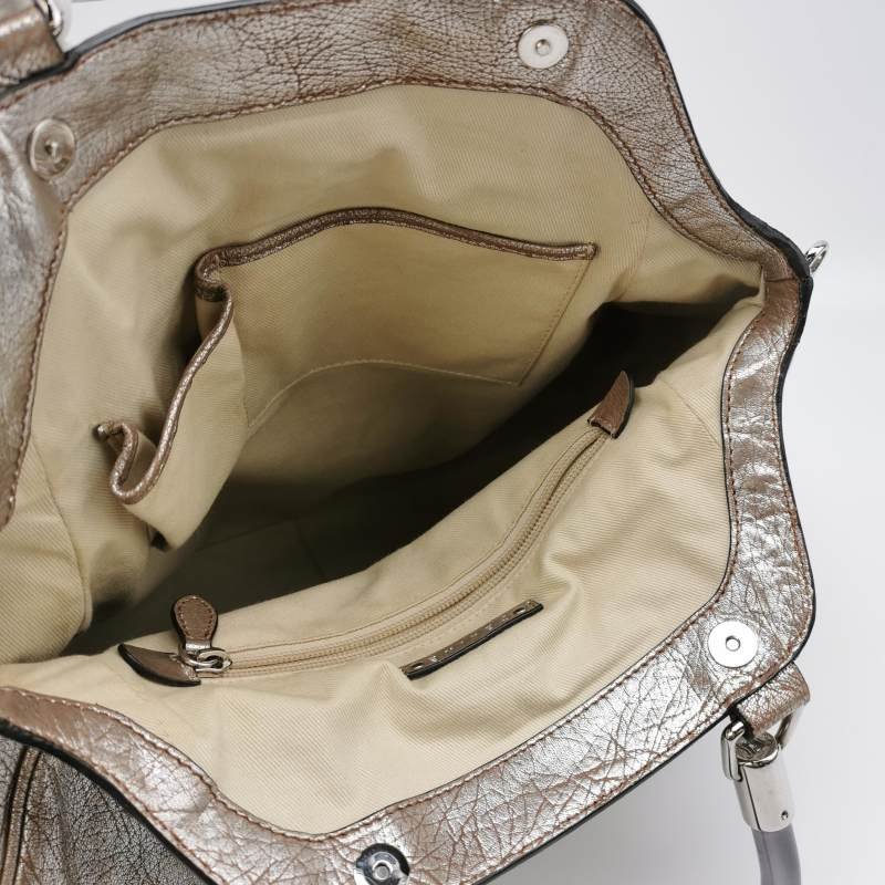 Celine羊皮字母Logo手提包單肩包-5