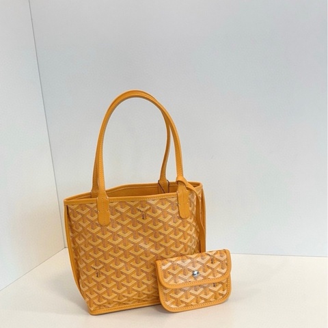 Goyard戈雅 anjou mini tote 明亮招財黃