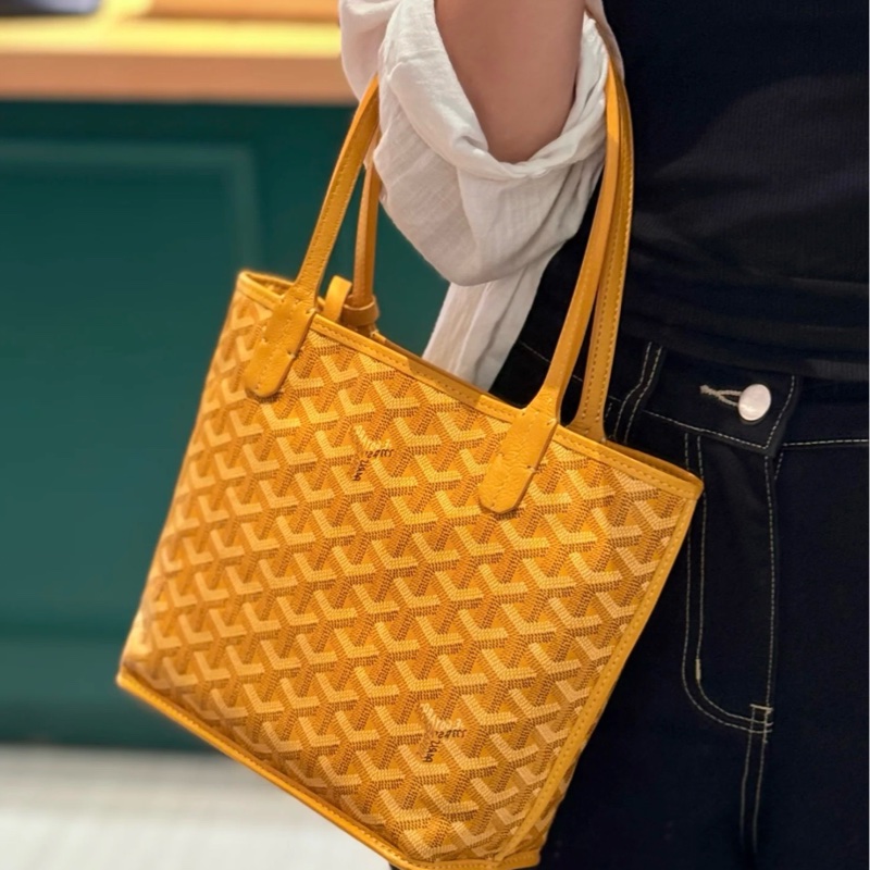 Goyard戈雅 anjou mini tote 明亮招財黃-3