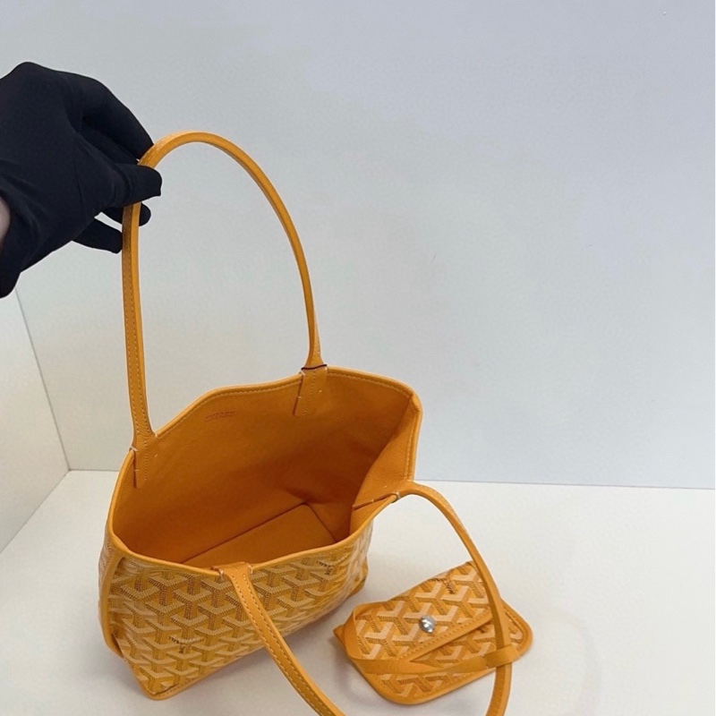 Goyard戈雅 anjou mini tote 明亮招財黃-6