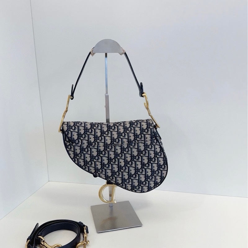 Dior迪奧 Saddle刺繡老花馬鞍包 中號-2