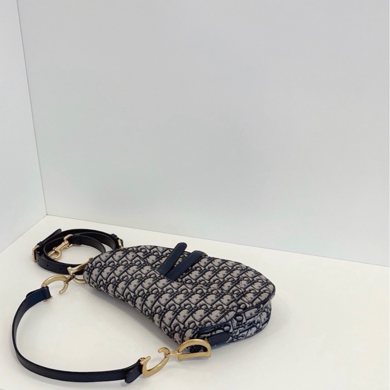 Dior迪奧 Saddle刺繡老花馬鞍包 中號-6