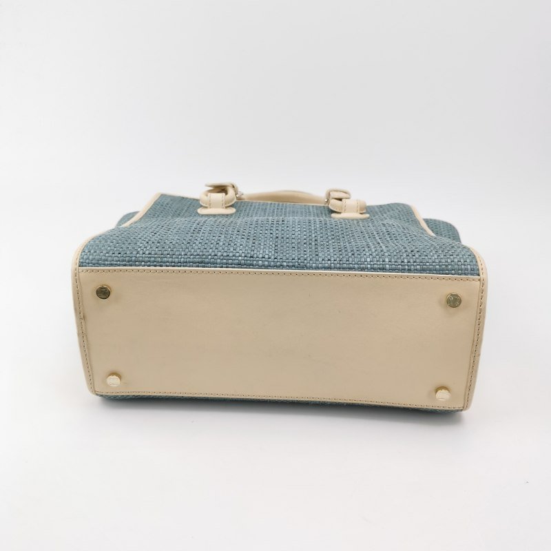 Celine牛皮拼色手提包-4