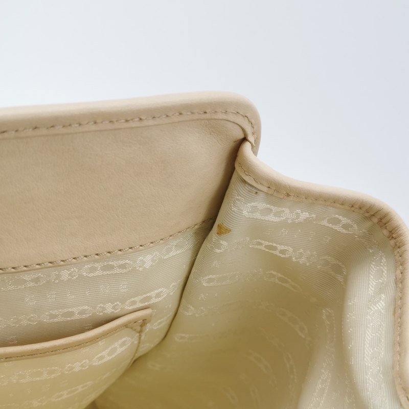 Celine牛皮拼色手提包-11