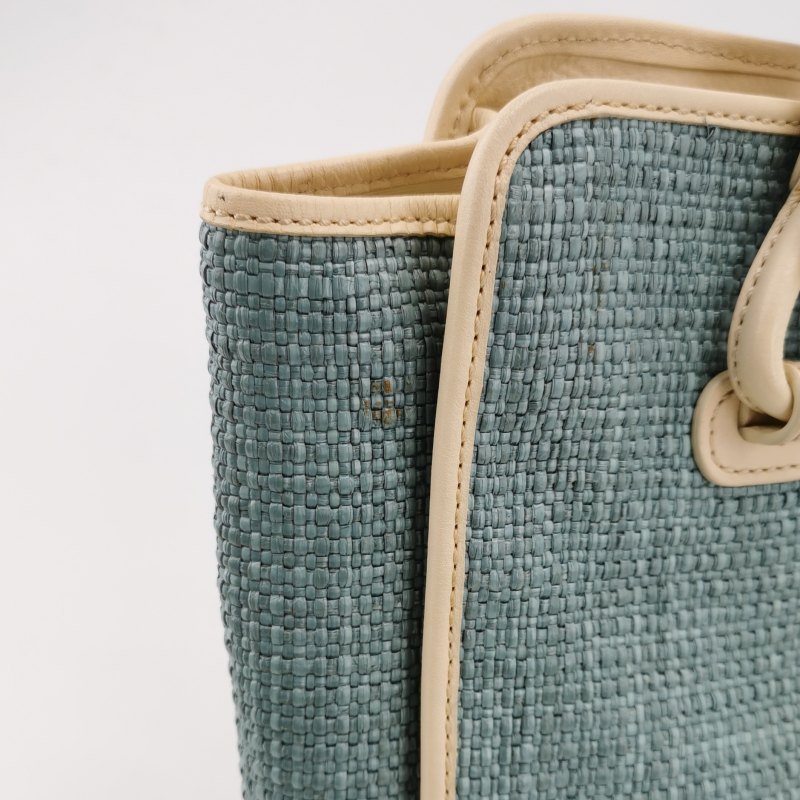 Celine牛皮拼色手提包-13