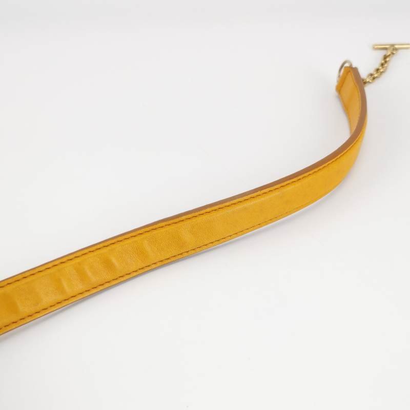 Celine羊皮純色金屬扣單肩包-15