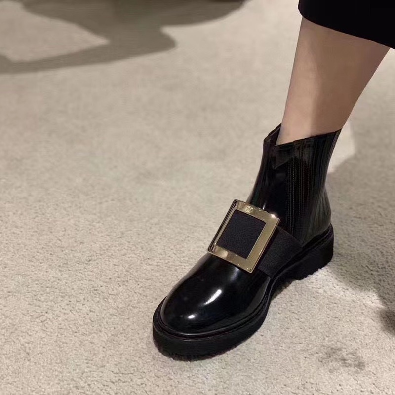 Roger Vivier 女士 Viv Rangers搭扣切爾西短靴 36  40碼跟高: 2.5cm-8