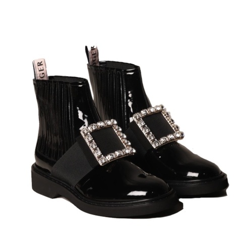 Roger Vivier 女士 Viv Rangers鑽扣切爾西及靴子38.5 碼