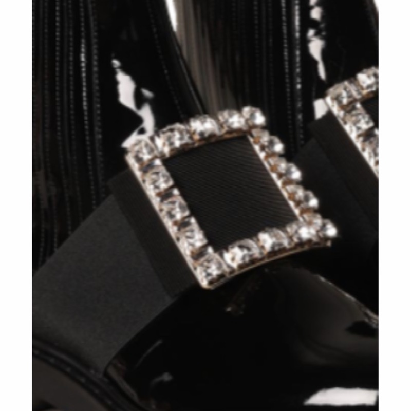 Roger Vivier 女士 Viv Rangers鑽扣切爾西及靴子38.5 碼-2