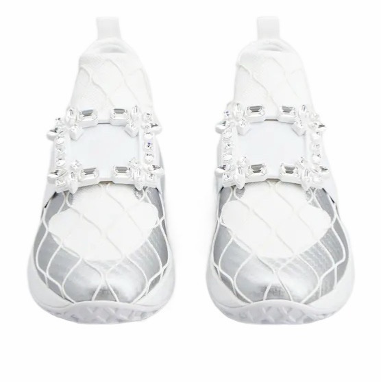 Roger Vivier 女士 Viv Run圓頭撞色休閒運動鞋36.5 37碼-5