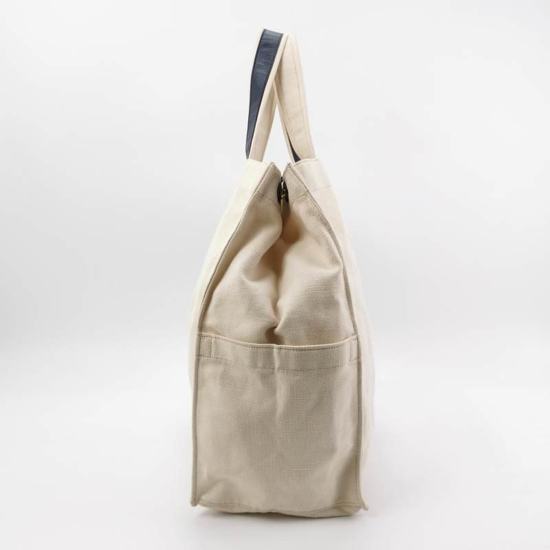 Saint Laurent Y-Ligne牛皮帆布拼色Y字搭扣手提包-2