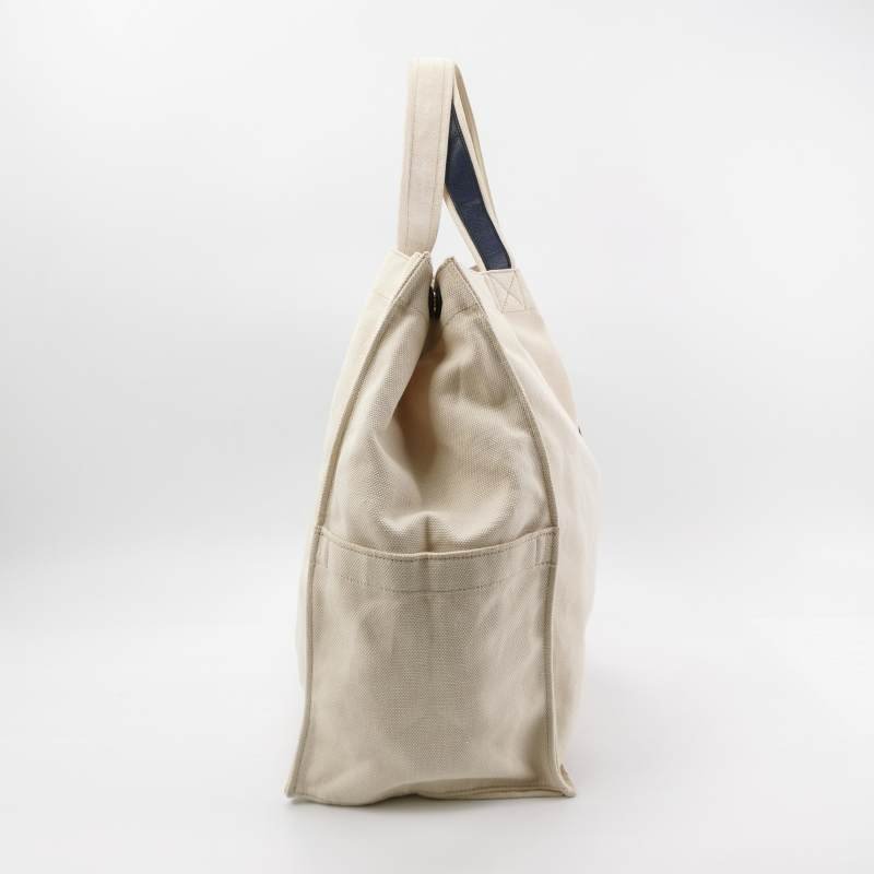 Saint Laurent Y-Ligne牛皮帆布拼色Y字搭扣手提包-3