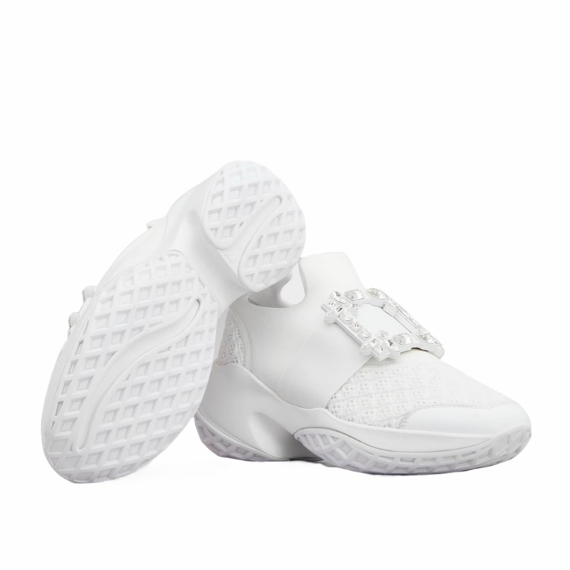 Roger Vivier 女士 Viv’ Run 鑲鑽方扣休閒運動鞋40 碼跟高: 7.5cm-4