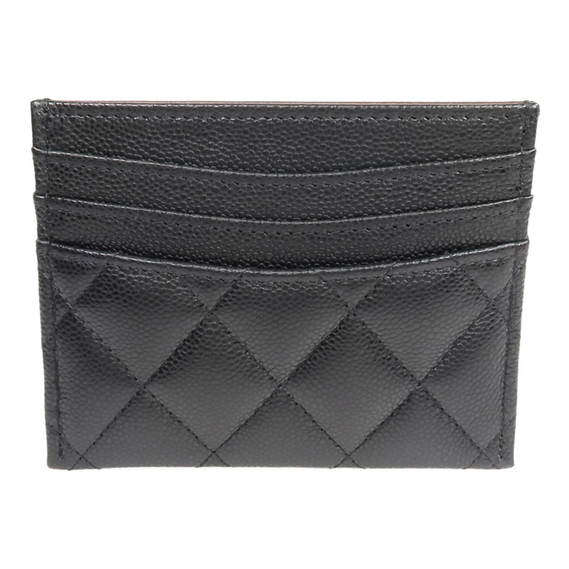 CHANEL 牛皮皮革Card Holder金扣卡片套-1